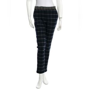 Band of Outsiders Plaid Patchwork, Punk Streetwear Pants, Size FR 40, US 10